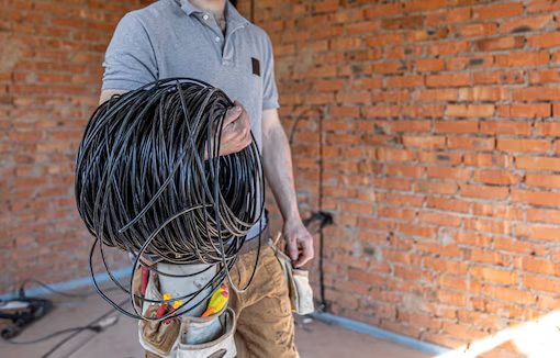 Tirage de câble dans une rénovation