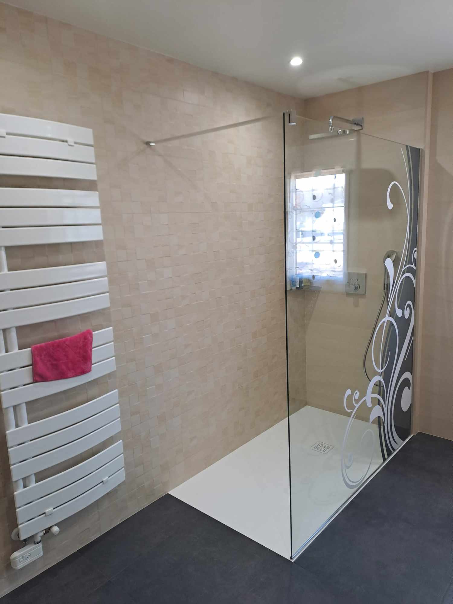 Douche ouverte